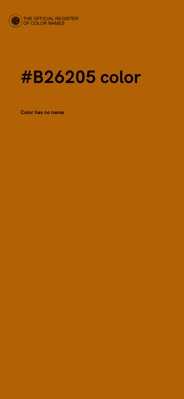 #B26205 color image