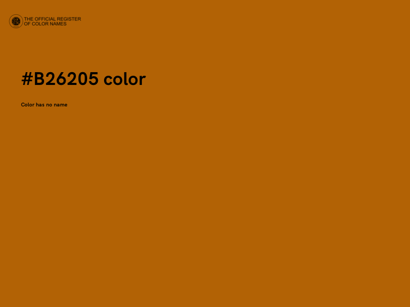 #B26205 color image
