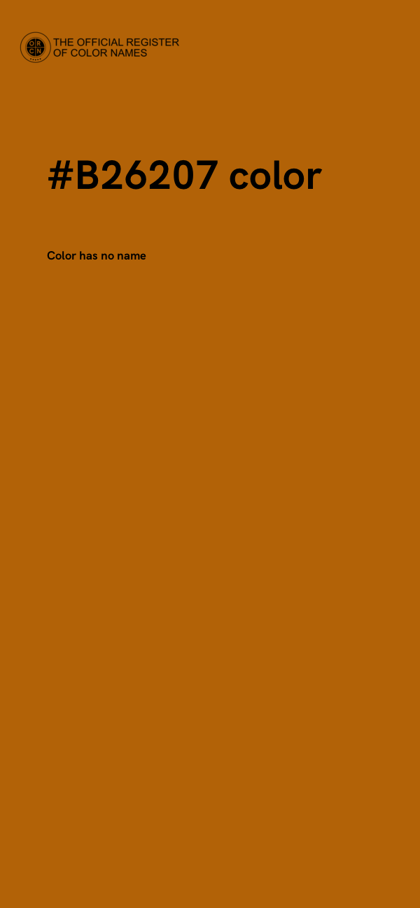 #B26207 color image