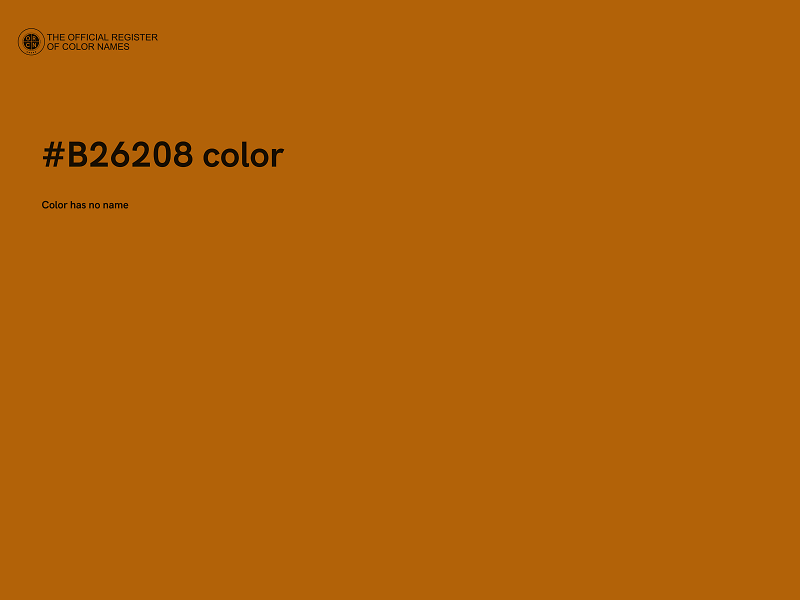 #B26208 color image