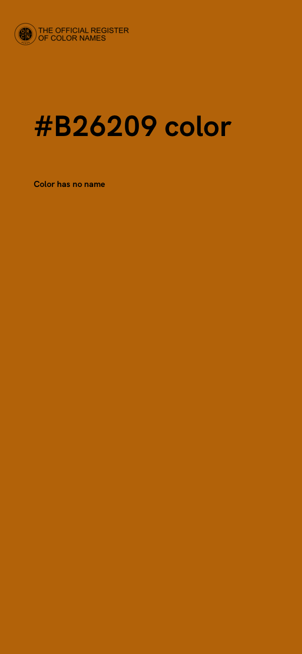 #B26209 color image