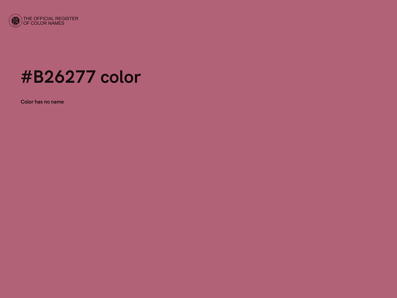 #B26277 color image