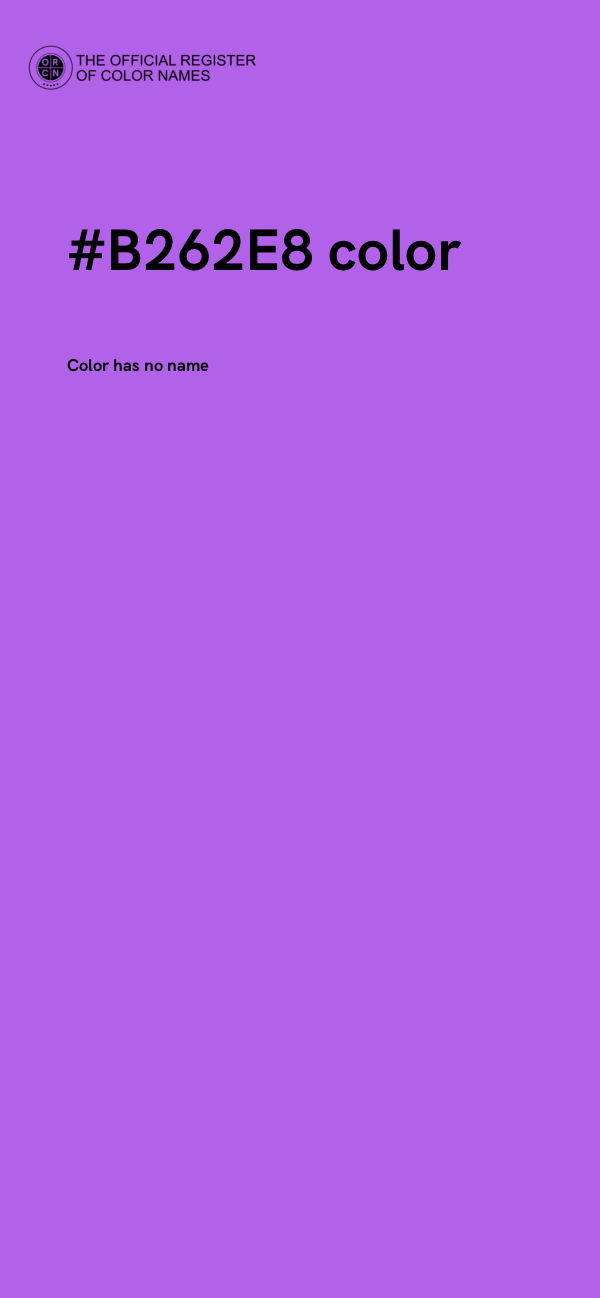 #B262E8 color image