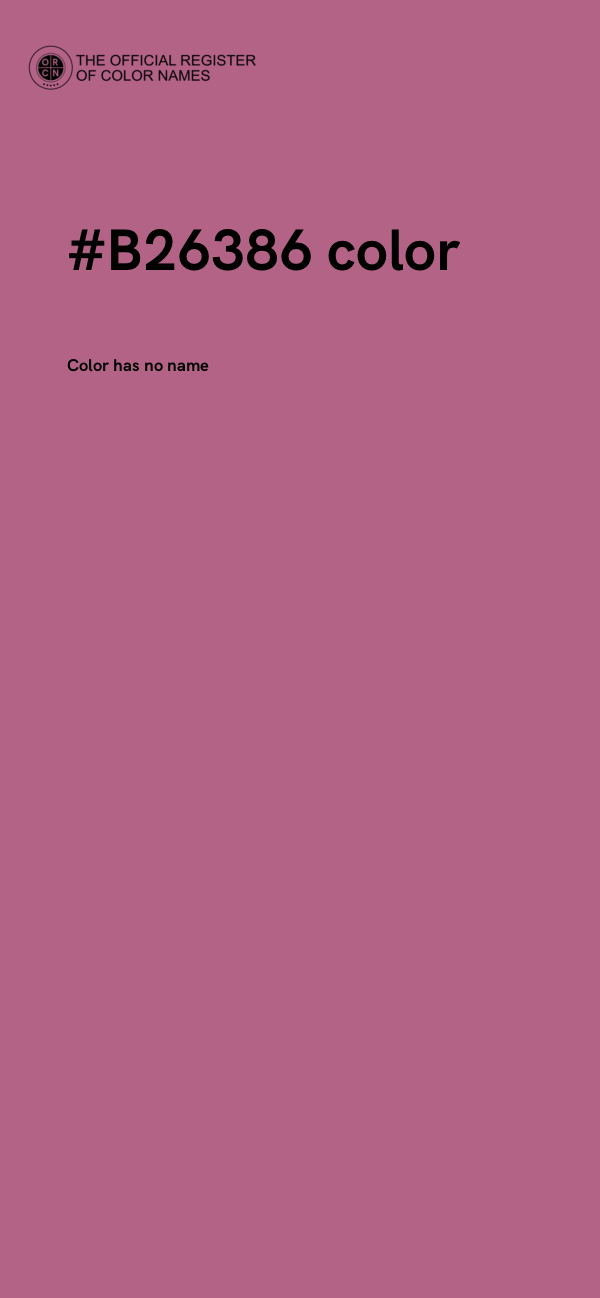 #B26386 color image