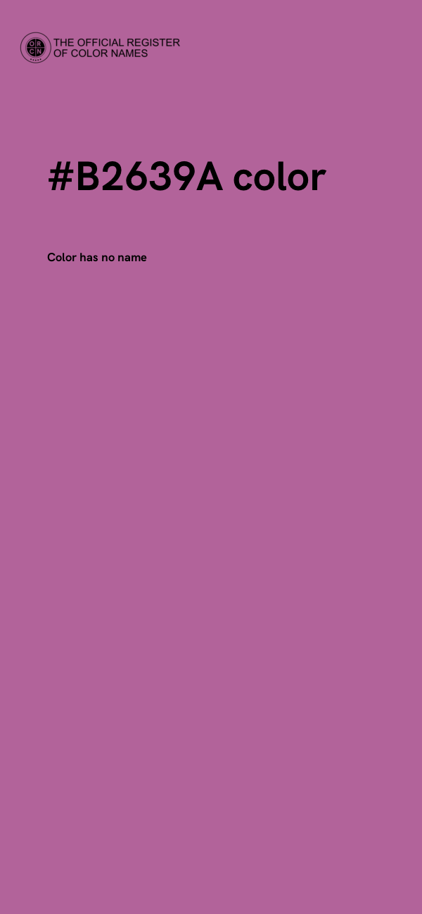 #B2639A color image