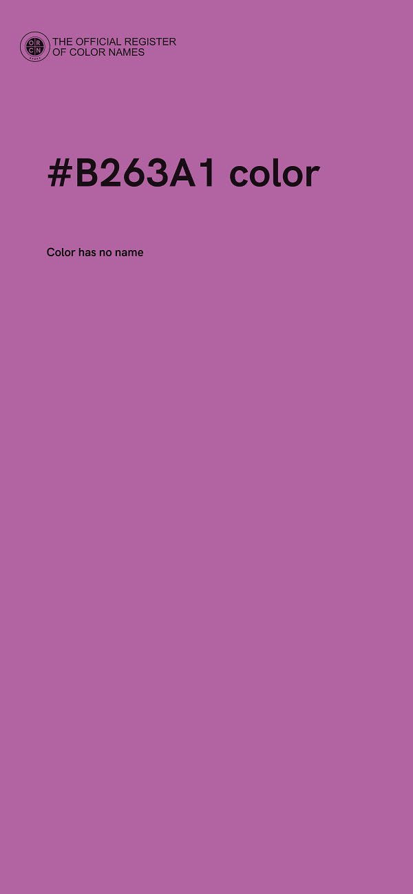 #B263A1 color image