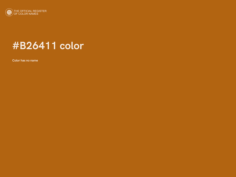 #B26411 color image