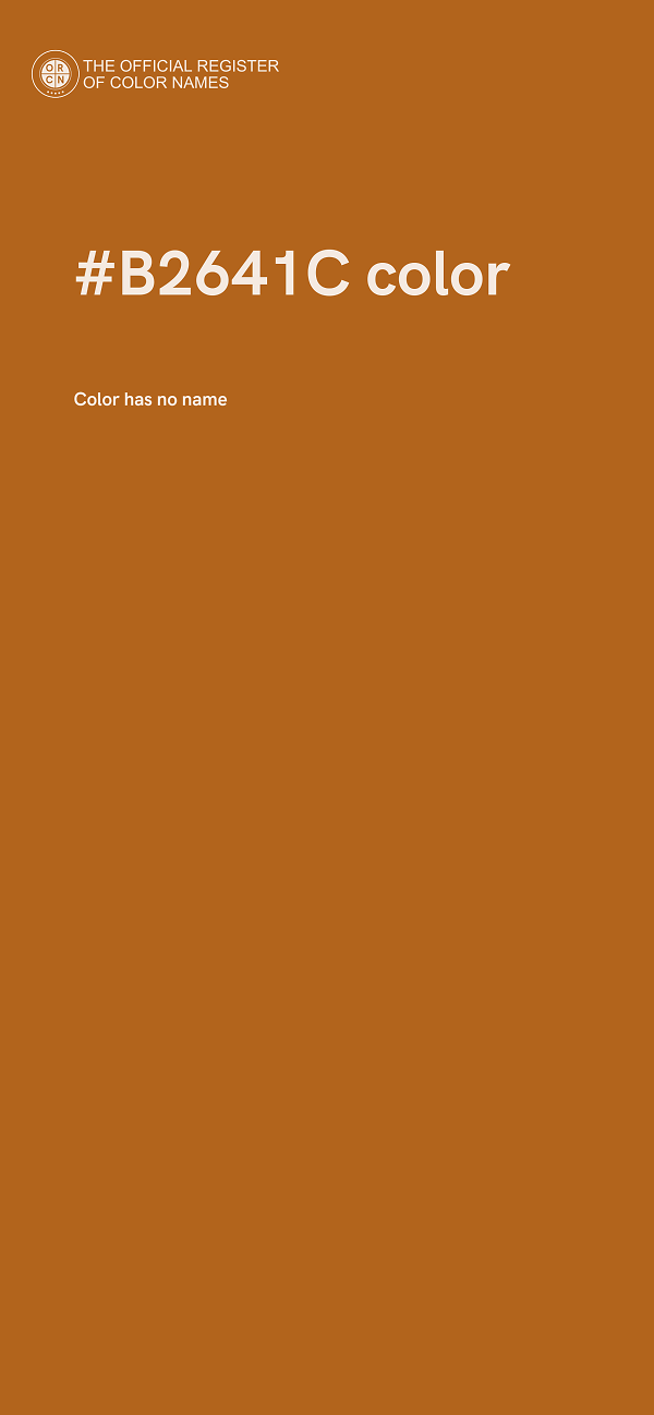 #B2641C color image