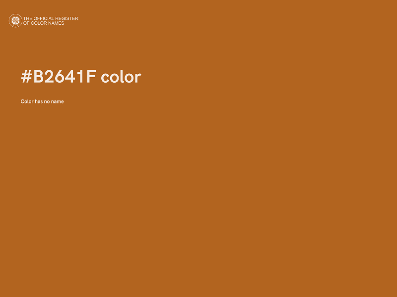 #B2641F color image