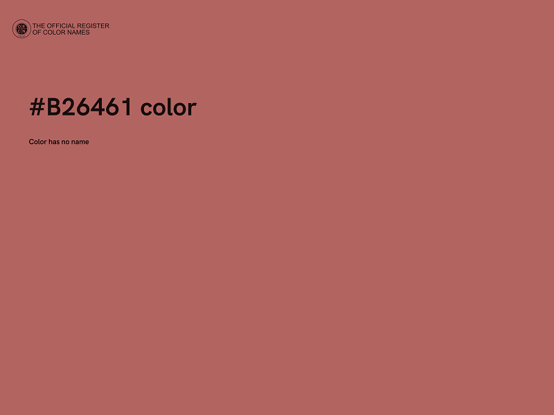 #B26461 color image