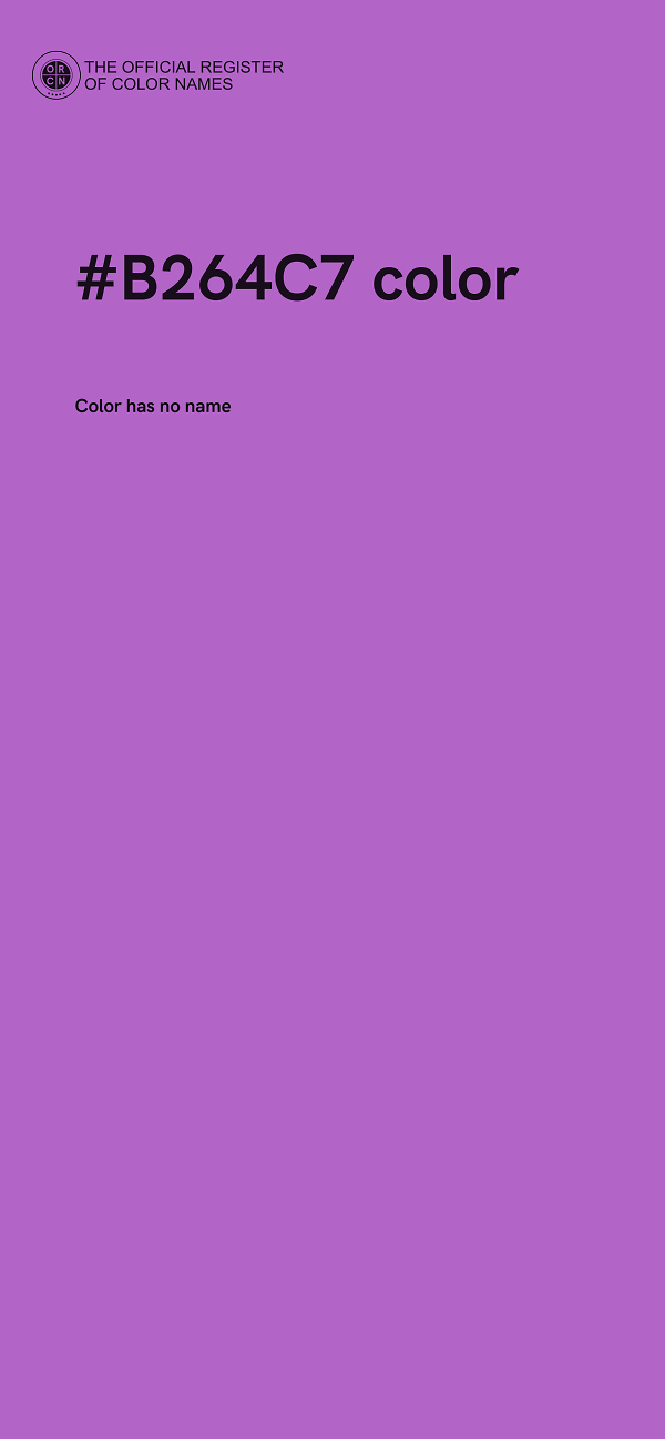 #B264C7 color image