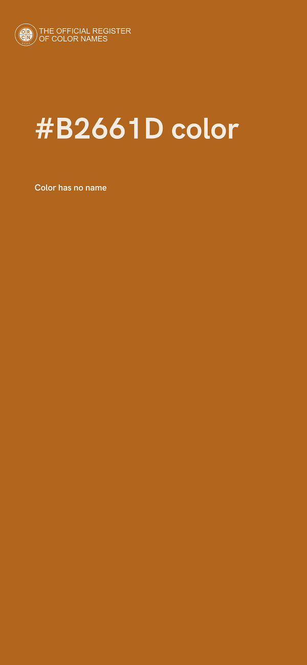 #B2661D color image