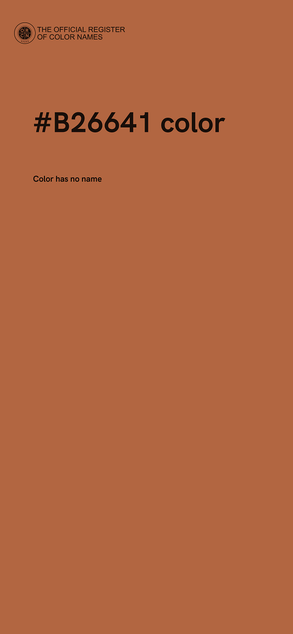#B26641 color image