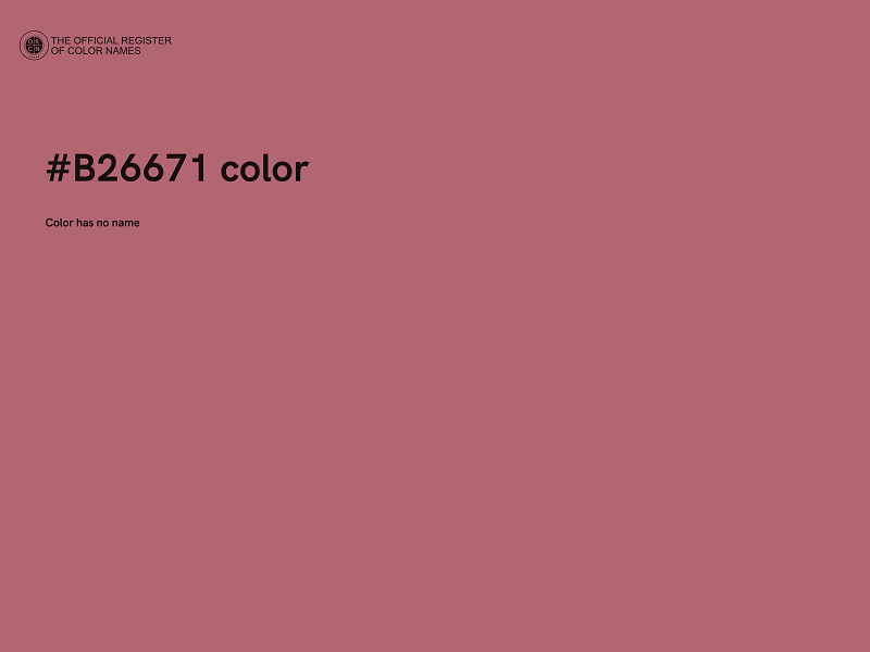 #B26671 color image