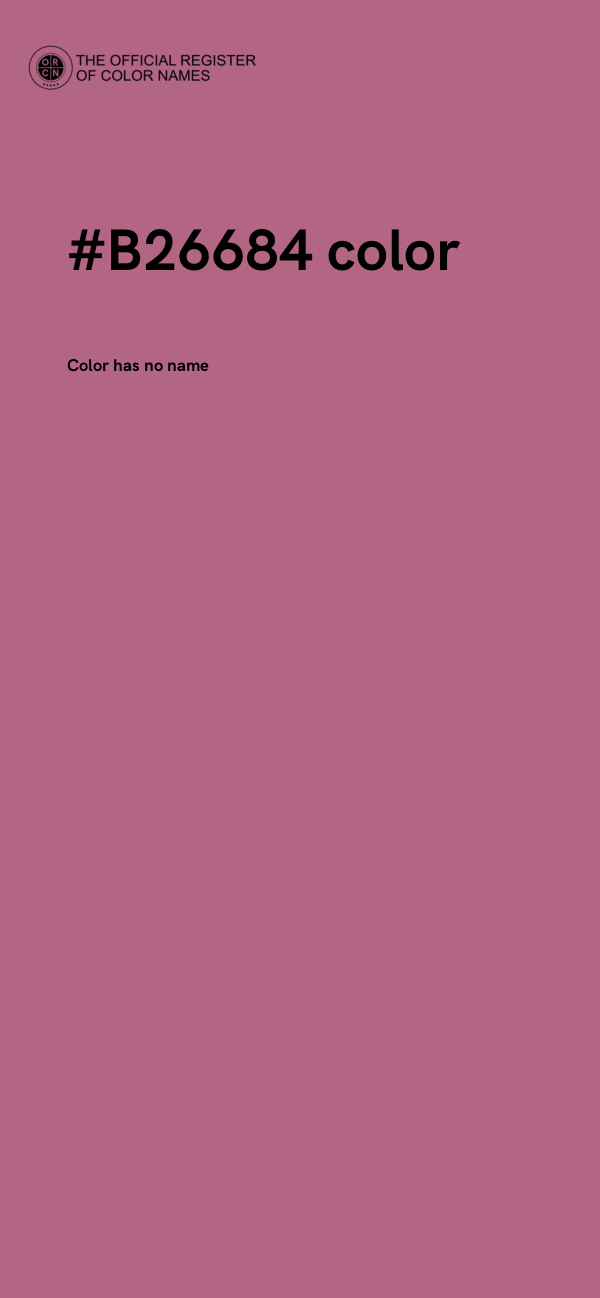#B26684 color image