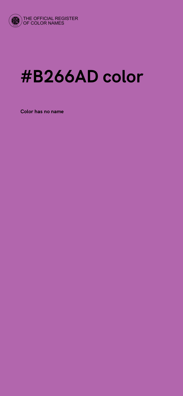 #B266AD color image