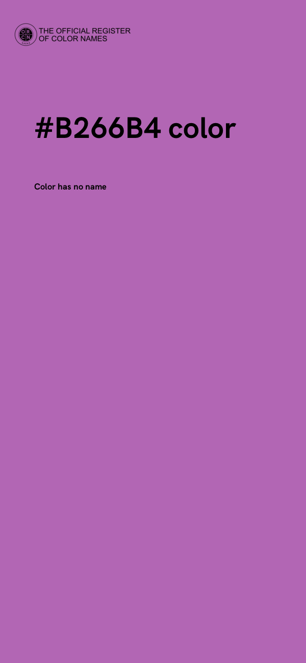 #B266B4 color image