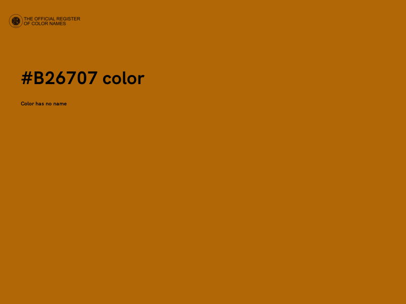 #B26707 color image