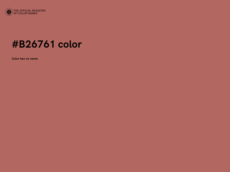 #B26761 color image