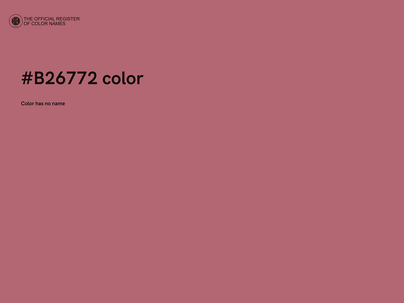 #B26772 color image