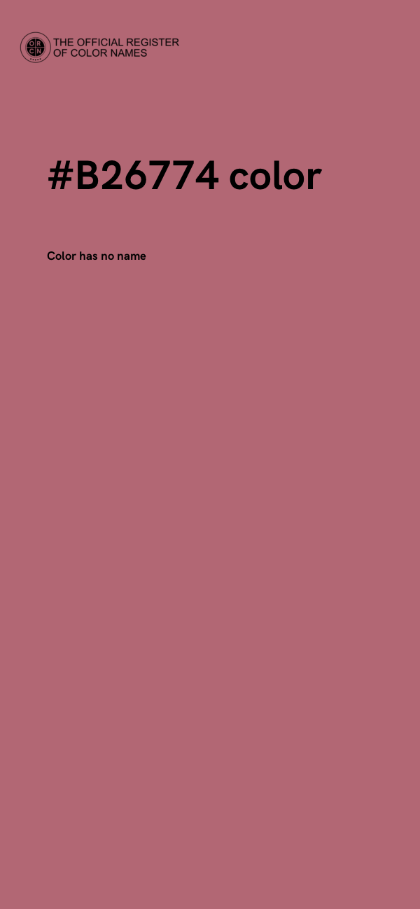 #B26774 color image