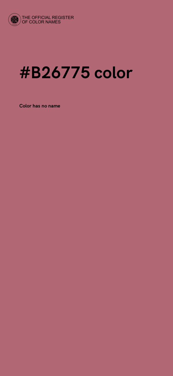 #B26775 color image