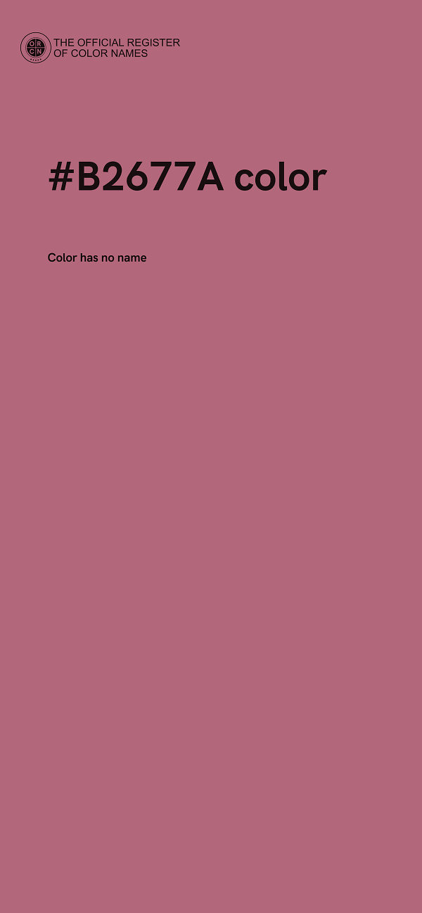 #B2677A color image