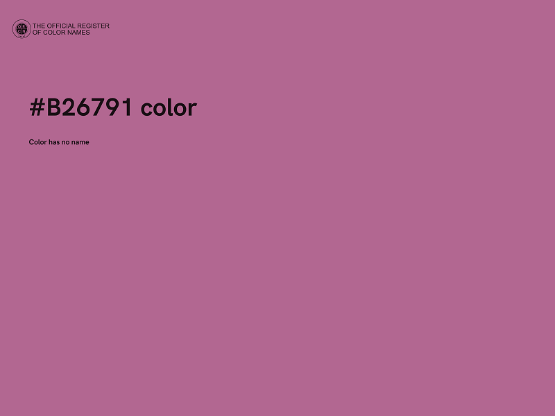 #B26791 color image