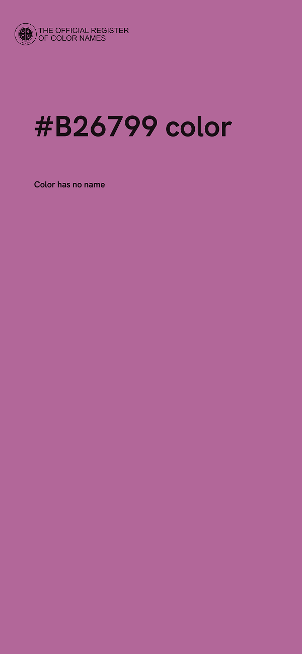 #B26799 color image
