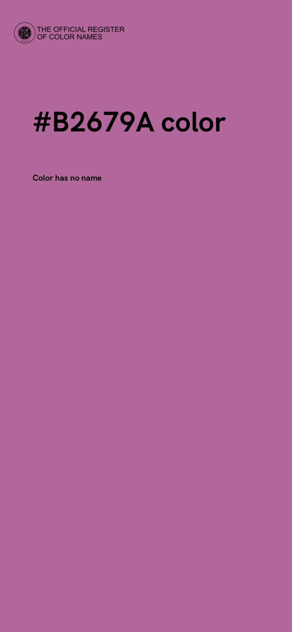 #B2679A color image