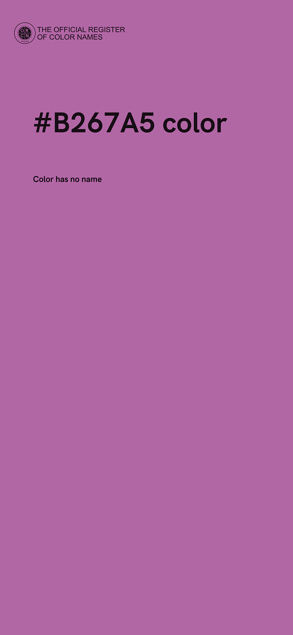 #B267A5 color image
