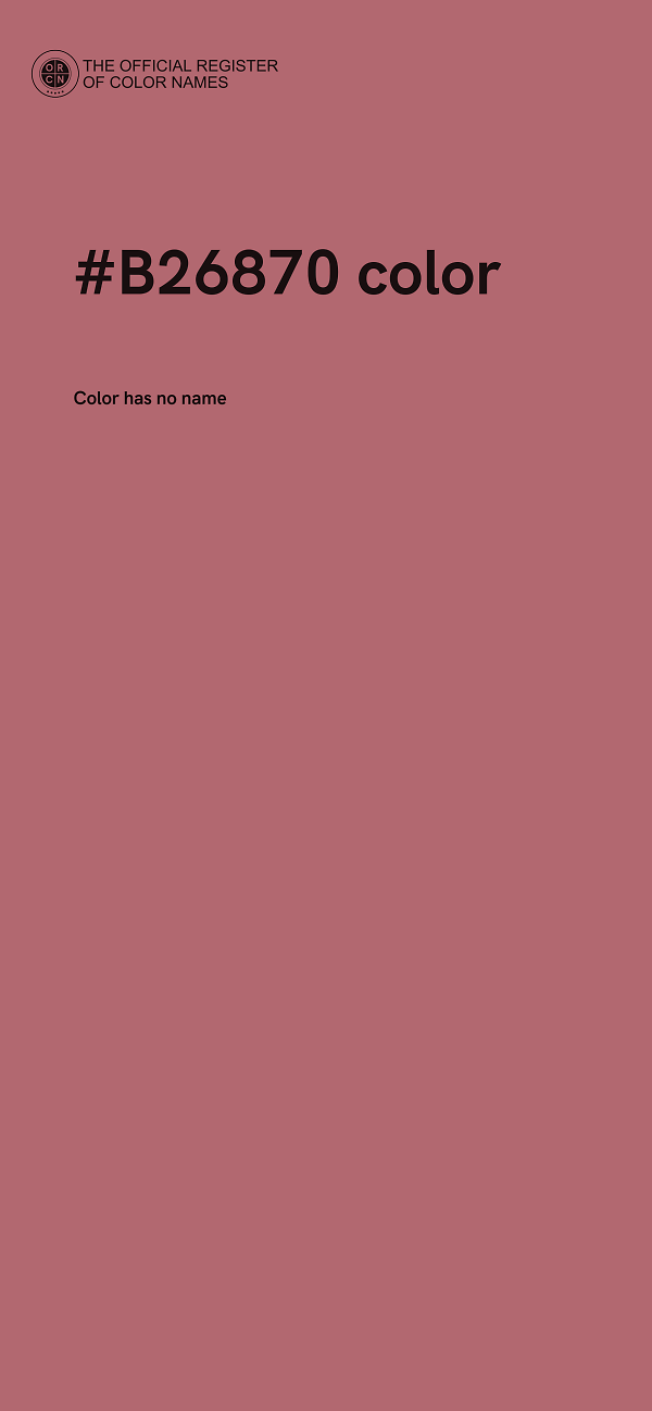#B26870 color image