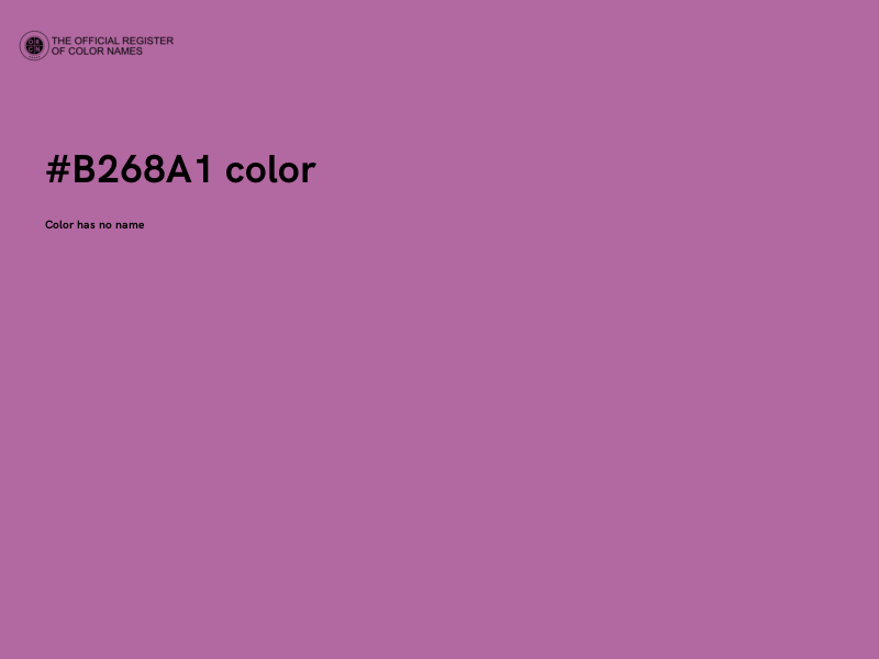 #B268A1 color image