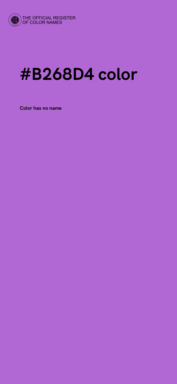 #B268D4 color image