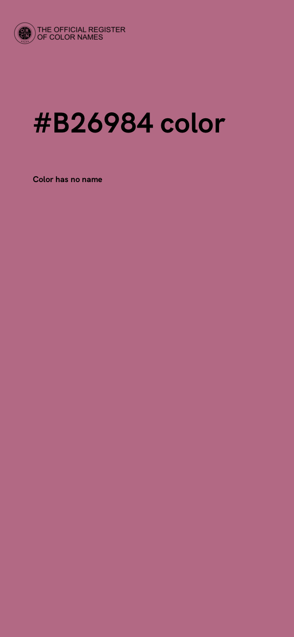 #B26984 color image