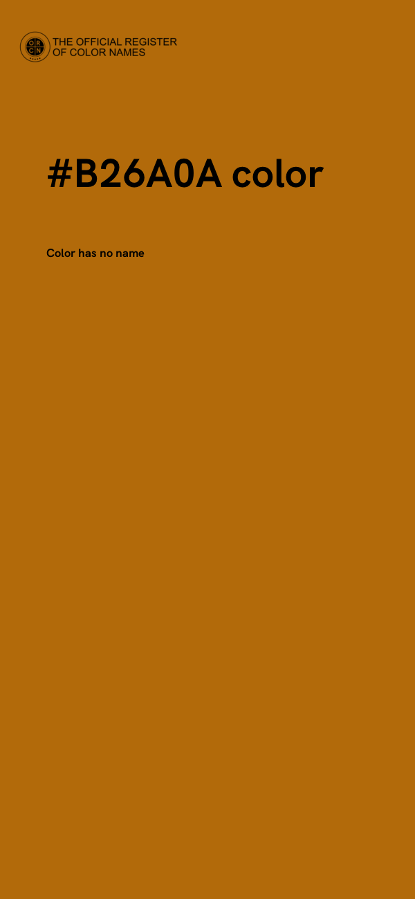 #B26A0A color image