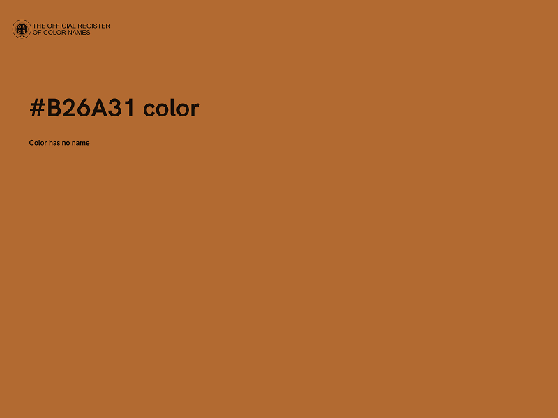 #B26A31 color image