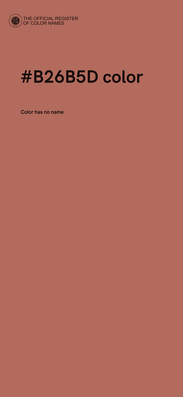 #B26B5D color image