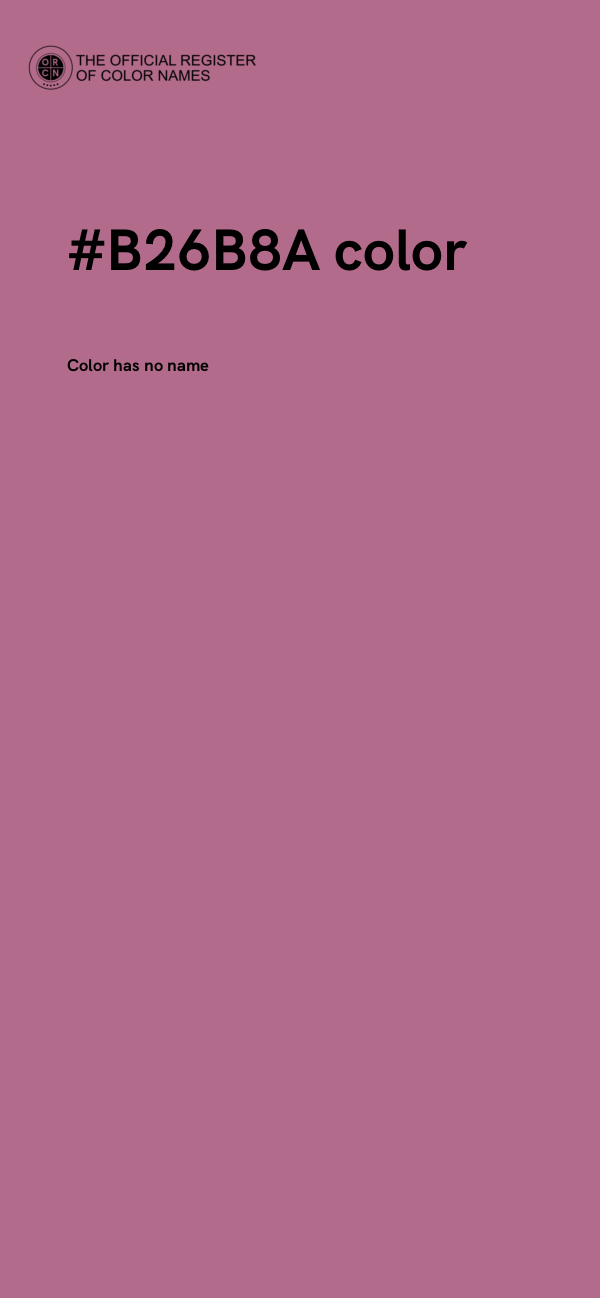 #B26B8A color image