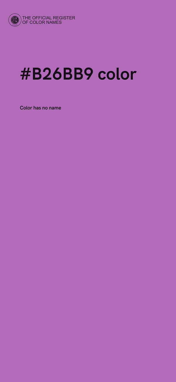 #B26BB9 color image