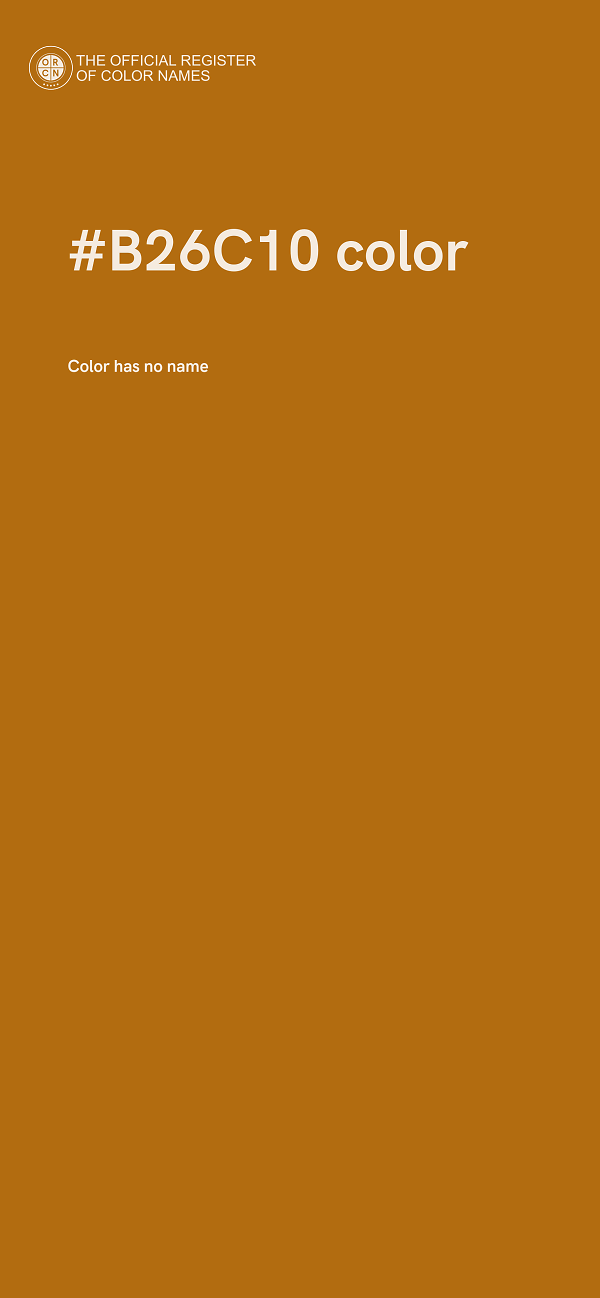 #B26C10 color image