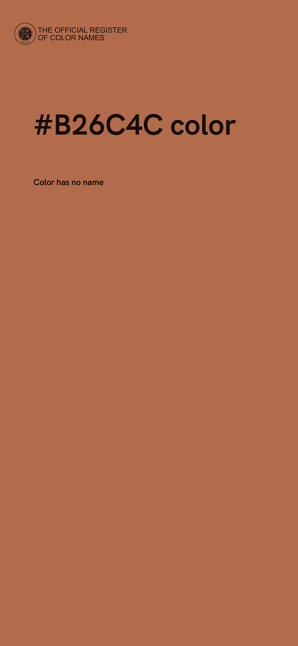 #B26C4C color image