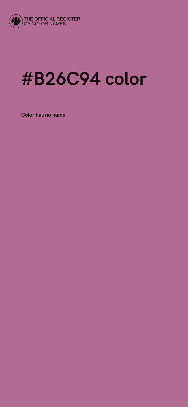 #B26C94 color image