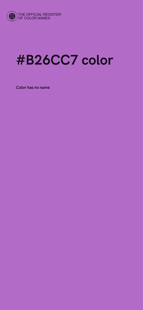 #B26CC7 color image