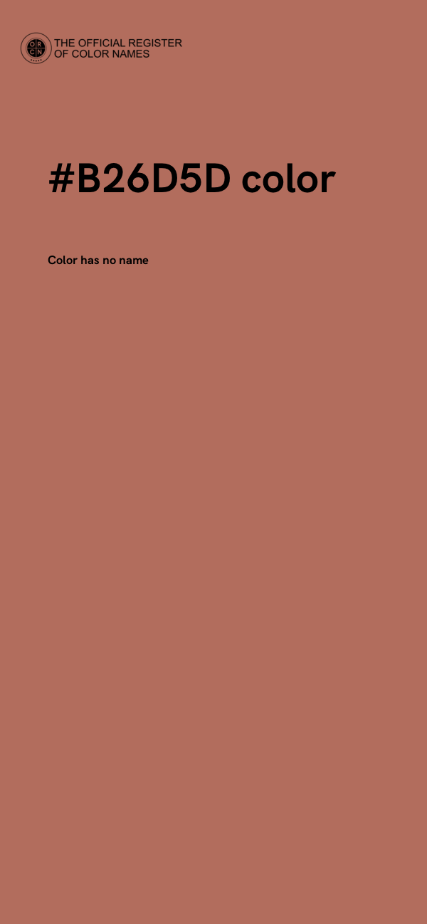 #B26D5D color image