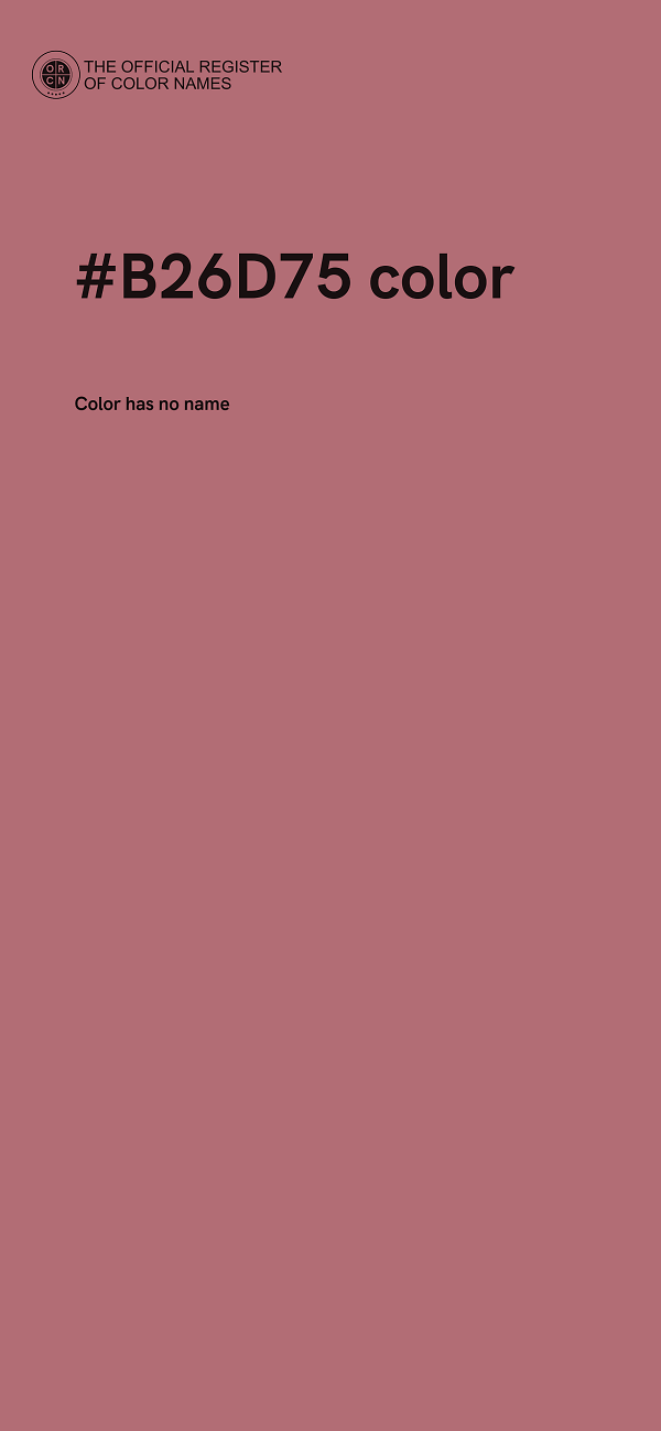 #B26D75 color image
