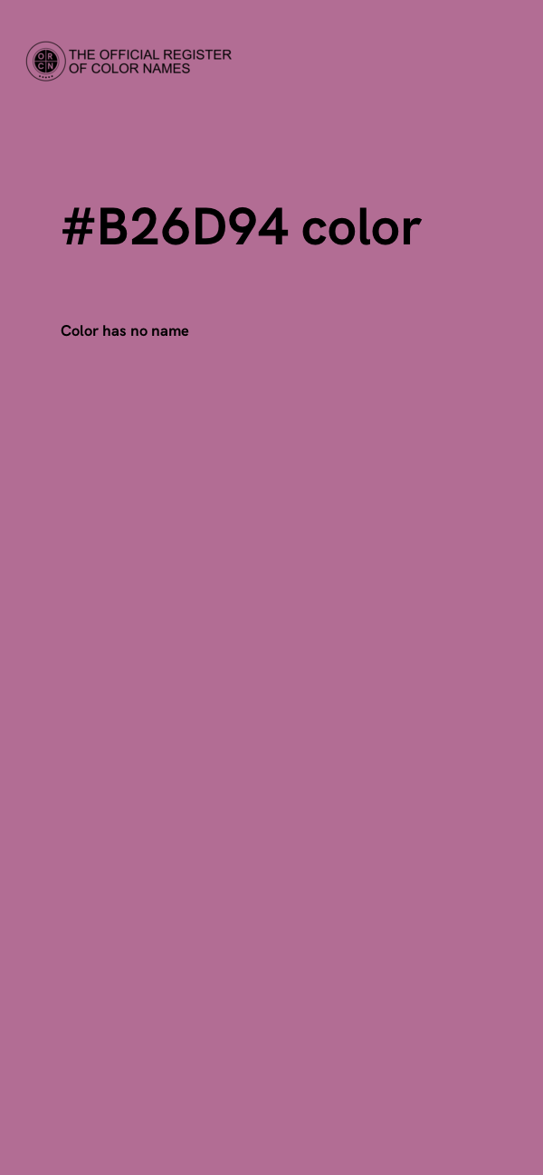 #B26D94 color image
