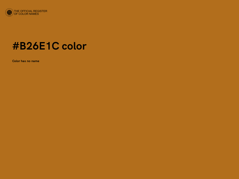 #B26E1C color image
