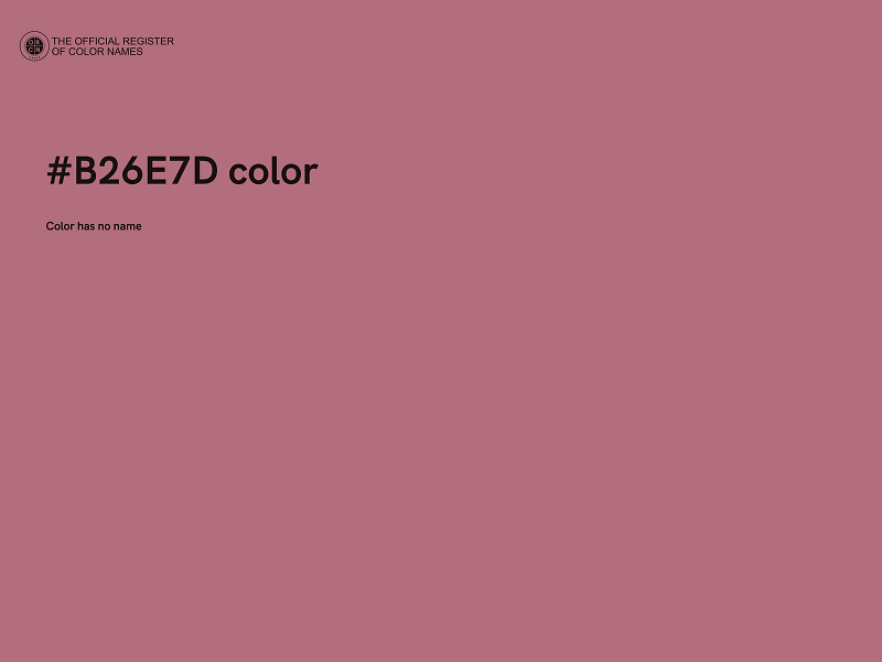 #B26E7D color image