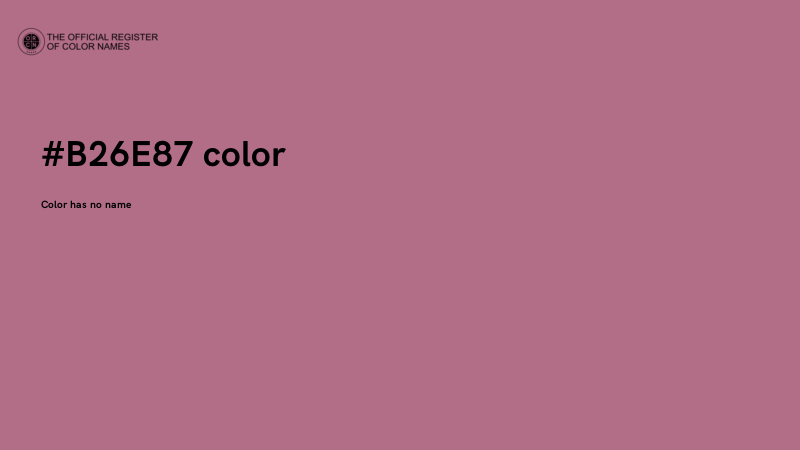 #B26E87 color image